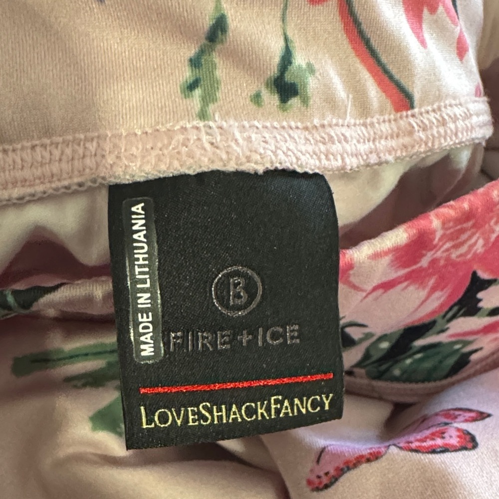 BOGNER X LoveShackFancy Lolei Ski Legging Pink Floral Butterfly GIRLS Sz 12/13Y - Picture 15 of 16